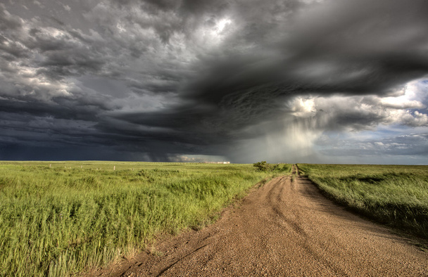 Nuvole di tempesta Prateria Cielo Saskatchewan
 - Foto, immagini