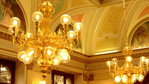 Lighting(lamp) - a historic building (interior) - Footage, Video