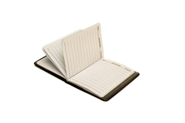 Cuaderno aislado sobre fondo blanco
 - Foto, imagen