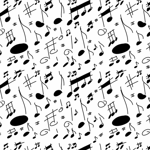 musical notes seamless texture - Φωτογραφία, εικόνα