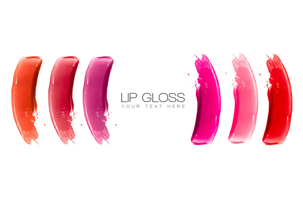 Lip Gloss Amostras coloridas
 - Foto, Imagem