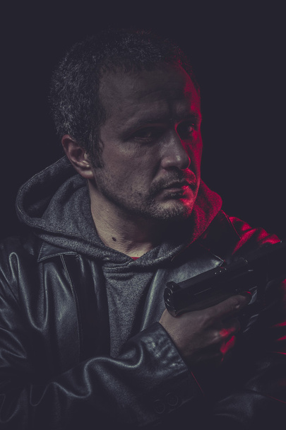 Secret agent with gun - Fotografie, Obrázek