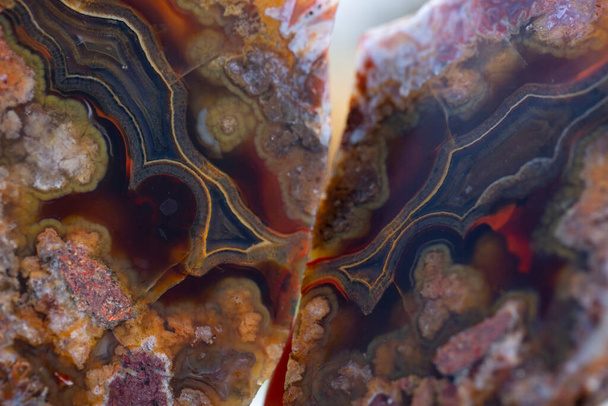 agát ásványi minta kő geológia drágakő kristály - Fotó, kép