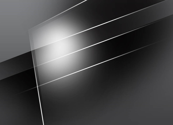 An illustration of a monochromatic gray background with surfaces and white lines - Foto, afbeelding