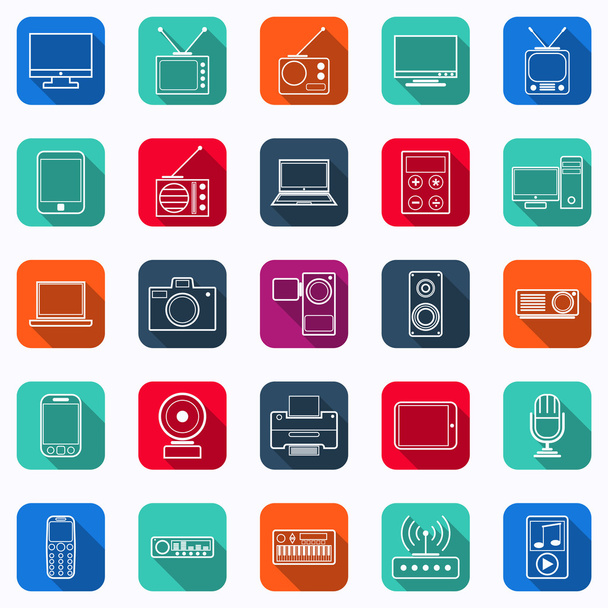 Electronic   icons - Vector, Image