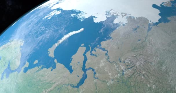 Karazee in planeet aarde, vanuit de ruimte gezien. Elementen van dit beeld Gemeubileerd door NASA - Video