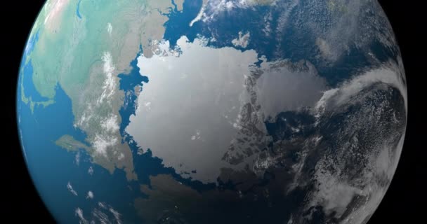 IJszee in planeet aarde, vanuit de ruimte gezien. Elementen van dit beeld Gemeubileerd door NASA - Video