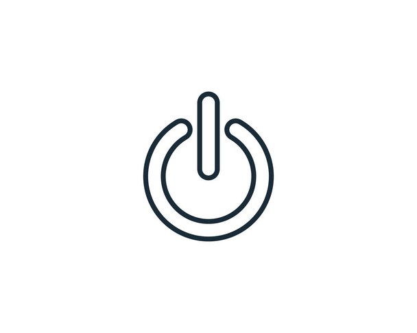 Botón de encendido Elementos de plantilla de diseño de iconos - Vector, Imagen