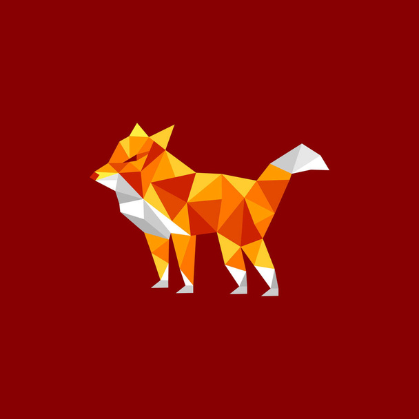 Fox Polygon Modern Logo Design - Vecteur, image