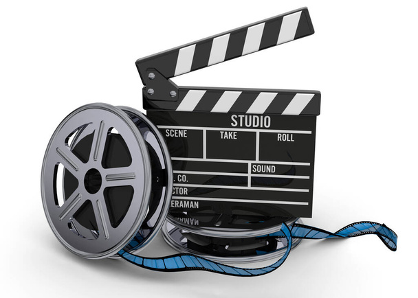 Cinema Entertainment - 3D render - Foto, afbeelding