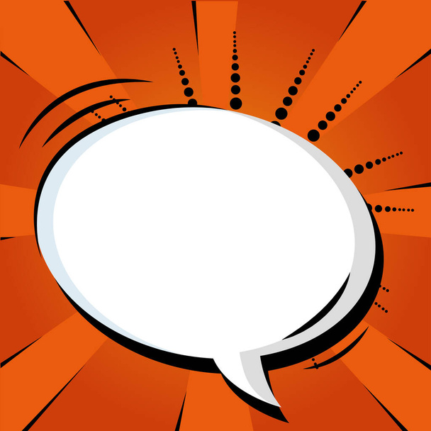 Isolated comic speech Chat bubble - Vector, Imagen