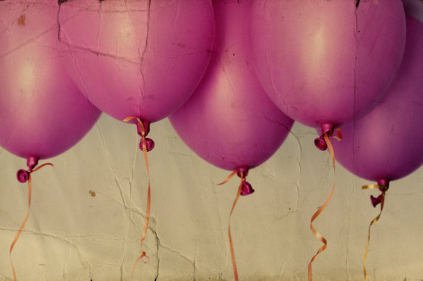 roze ballonnen. - Foto, afbeelding