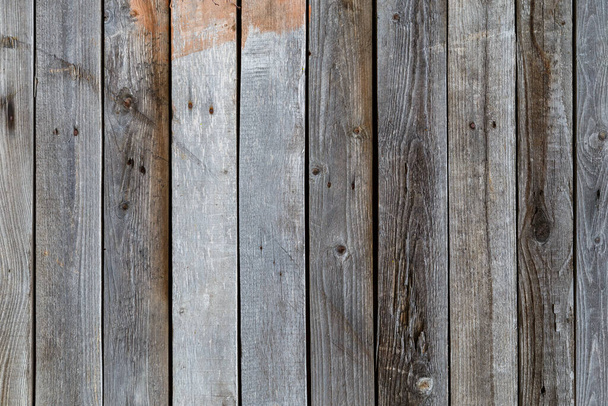 gray dry wooden planks wall suface texture and background - Фото, изображение