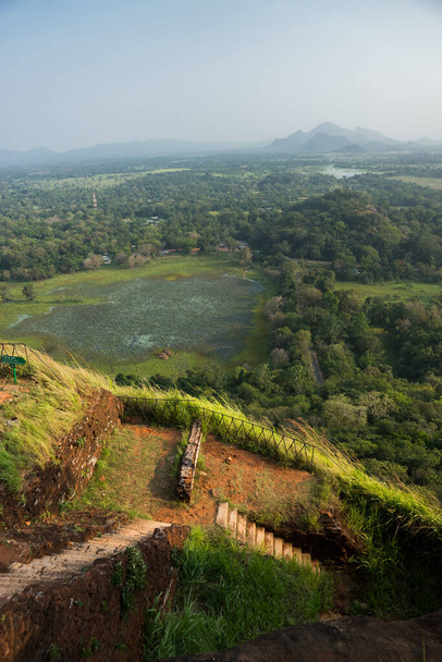 The summit of Sigiriya Rock Fortress in Sri Lanka - Foto, immagini
