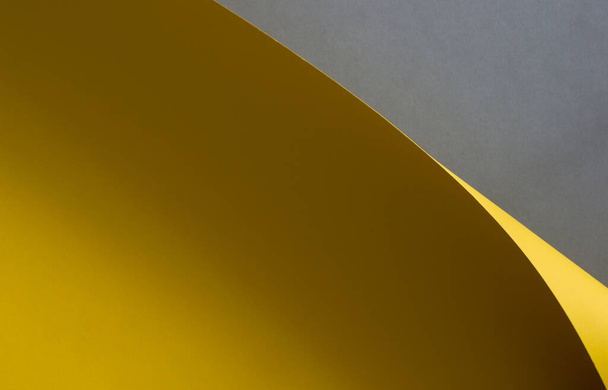Yellow and gray abstract 3d background - Foto, afbeelding