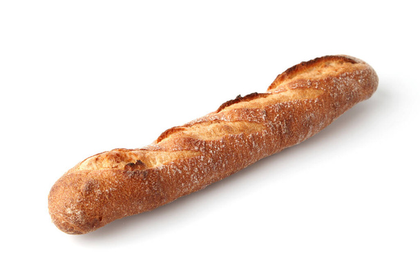 багетна французька хлібна сковорода ізольована на білому тлі
 - Фото, зображення