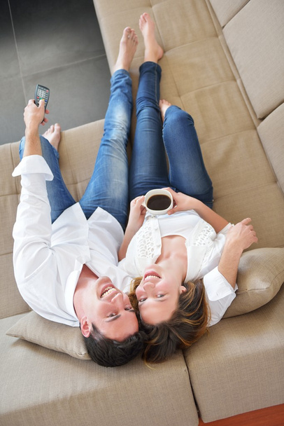 Couple relax at home - Photo, Image