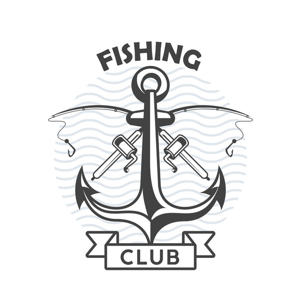 рибальський клуб емблема
 - Вектор, зображення