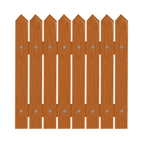 ogrodzenie drewniane rustykalne - Wektor, obraz
