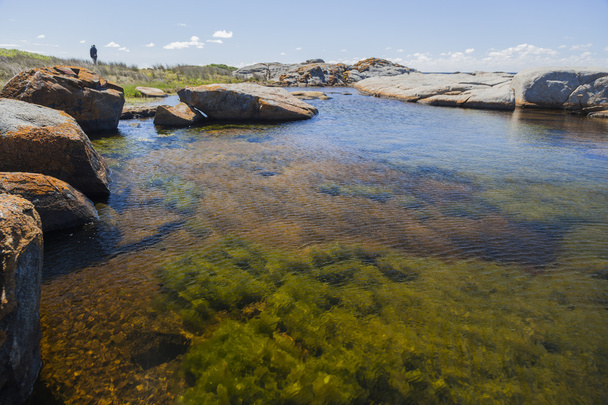 skalní bazén poblíž bingi bingi pount. bingie (u morua). NSW. AUS - Fotografie, Obrázek