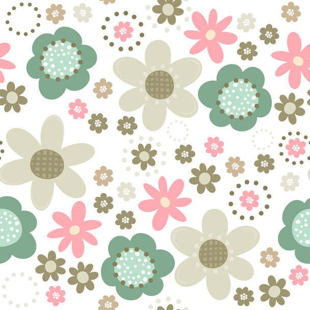 Botanical seamless pattern - Vektor, Bild