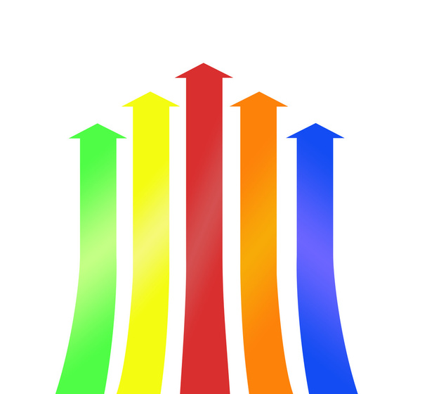 Flèches colorées fond de motif
 - Photo, image