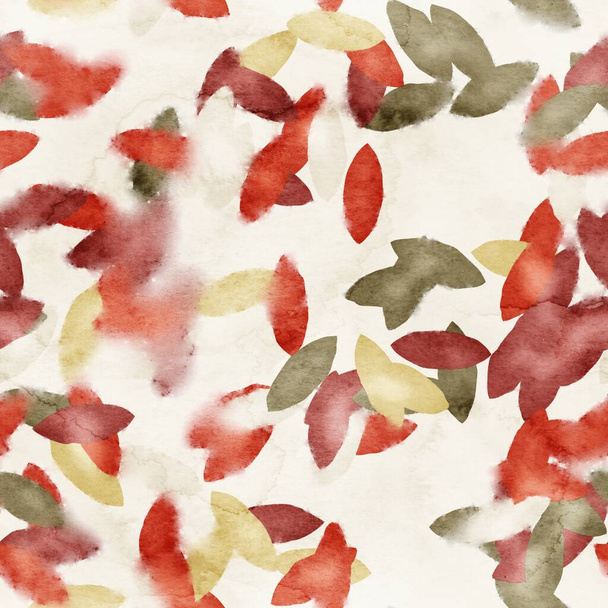 Безшовні акварельні листя модний шикарний візерунок для поверхневого друку
. - Фото, зображення