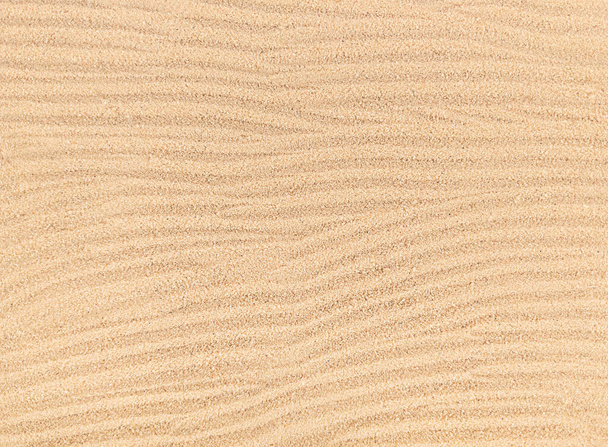 Sand waves texture background, beach top view. - Photo, Image