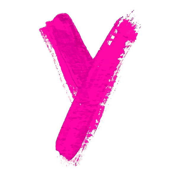 Y - Lettera manoscritta rosa
 - Vettoriali, immagini