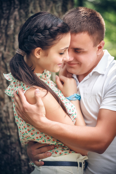 Young couple  in  park - Photo, image