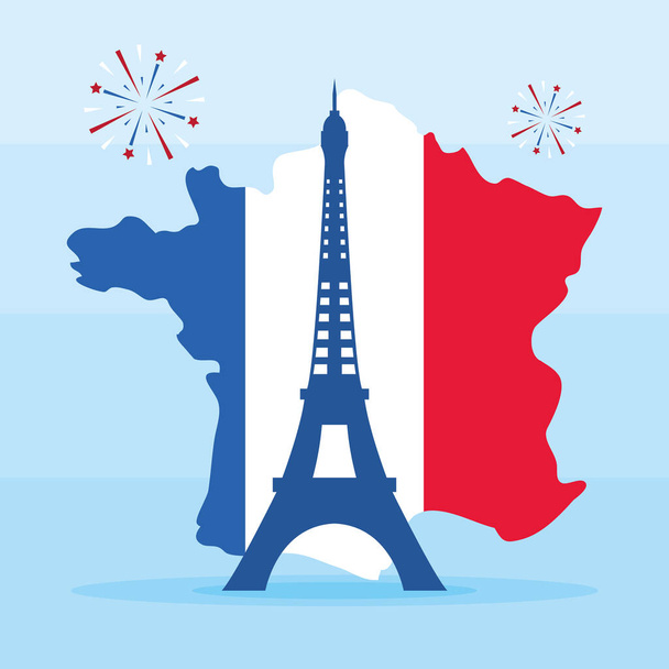 Frankrijk illustratie ontwerp - Vector, afbeelding