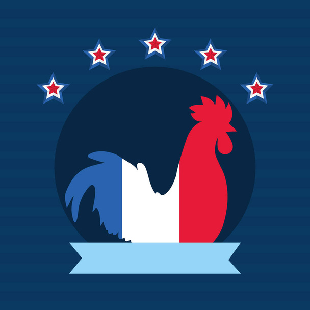 Gallic rooster illustration - Vector, Image