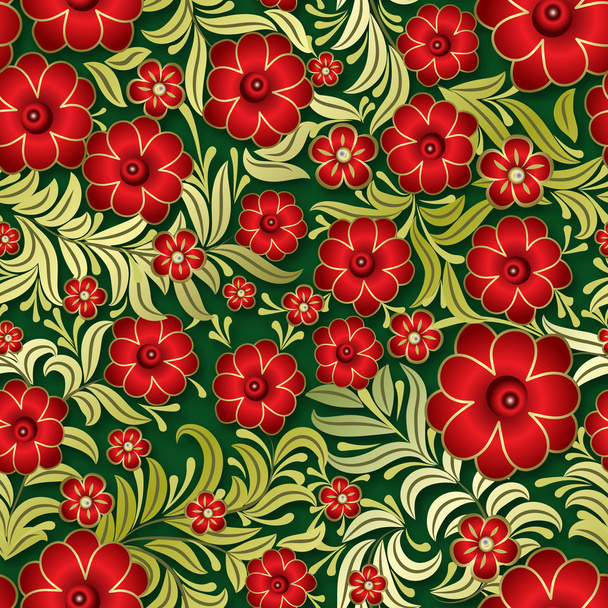 abstract vintage seamless floral ornament - Vektor, obrázek