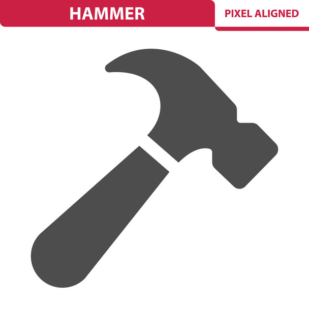 Hamer, Klauwhamer, Gereedschap Icoon - Vector, afbeelding