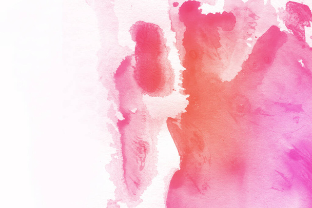 abstract roze aquarel ontwerp wassen aqua geschilderde textuur close-up. Minimalistische en luxueuze achtergrond. - Foto, afbeelding