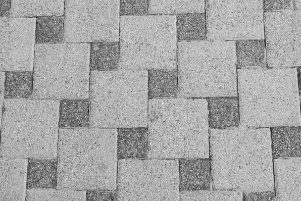 Telha de rua monocromática quadrangular geomérica texturizada - Foto, Imagem