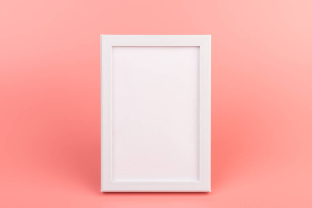 Blank photo frame at the wall. Copy space. Home Interior - Photo, Image