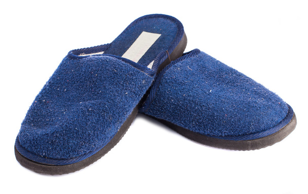 Голубая домашняя обувь
 - Фото, изображение
