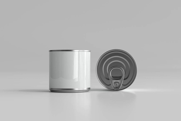 Izolált élelmiszerdoboz 3D Renderelés - Fotó, kép
