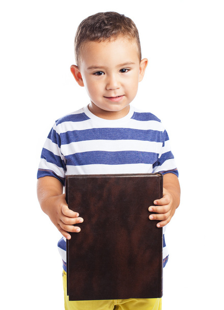 Kid holding book - Photo, image