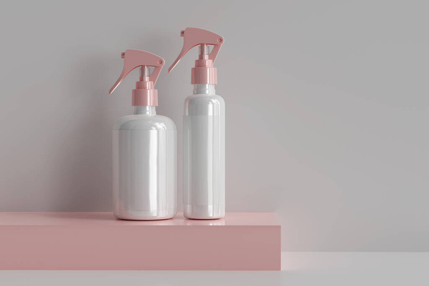Spray cosmetico isolato bottiglia 3D Rendering - Foto, immagini