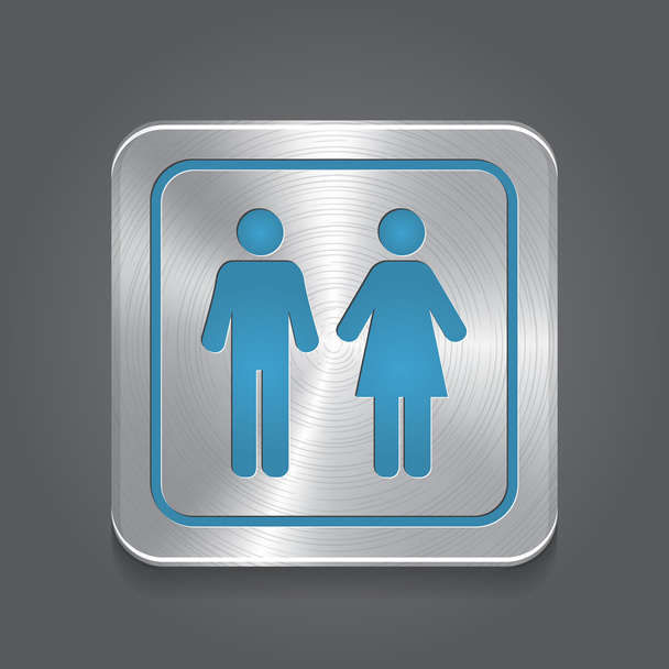 Icon Toilet, Man & Woman - Vector, afbeelding