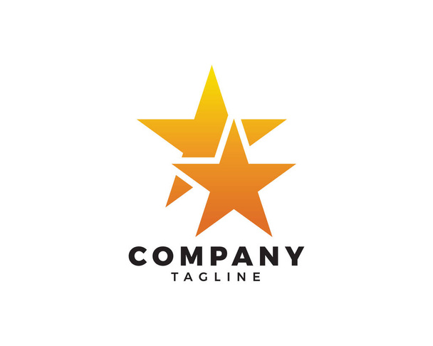 Yıldız Logosu Şablonu vektör illüstrasyon tasarımı - Vektör, Görsel