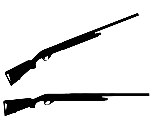 isolierte Schusswaffe - Schrotflinte - Vektor, Bild