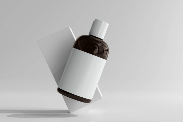 Renderização 3D isolada da garrafa cosmética - Foto, Imagem