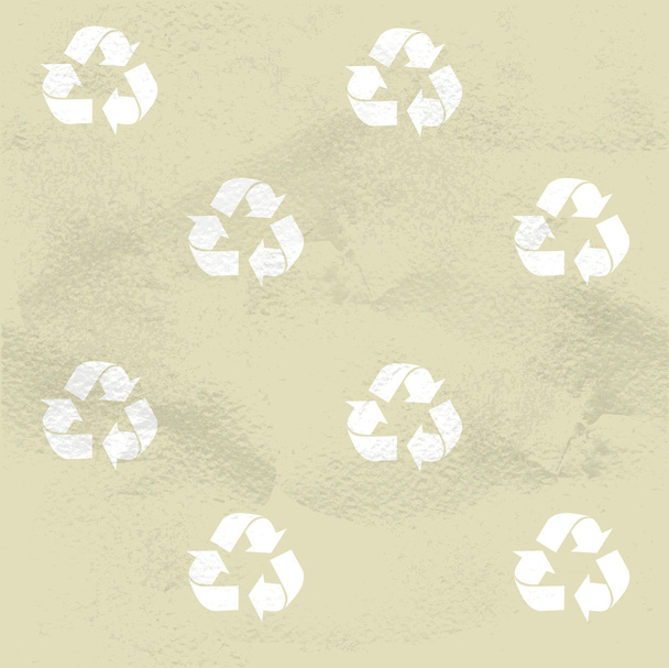 Öko-Recycling-Symbol nahtloses Muster - Vektor, Bild