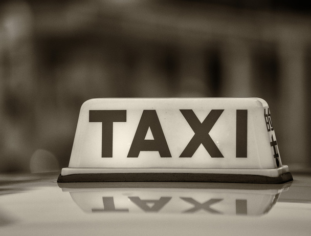 Taxi Sign - Foto, Imagen