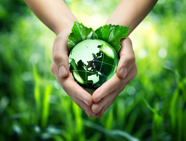 ecologische concept - beschermen werelds groen - orient - Foto, afbeelding