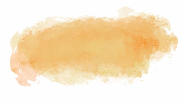 テクスチャの背景とウェブバナーのデザインのためのオレンジ水彩背景 - ベクター画像