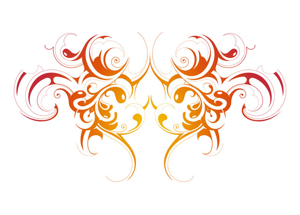 Design element. Floral tattoo - Vektor, kép